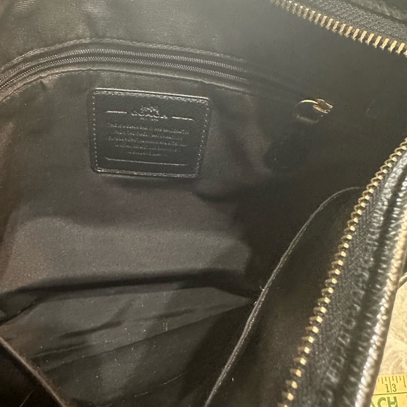 Coach File Monogram Elegant Crossbody Messenger Purse Handbag Brown & Black - Picture 6 of 8